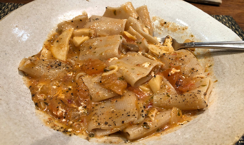 NEAL'S PACCHERI WITH BURRATA