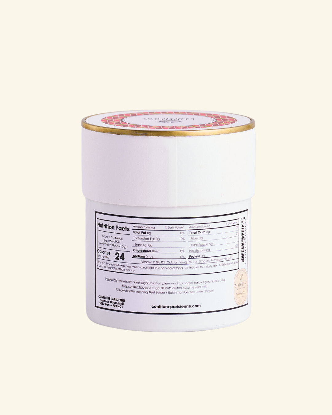 Strawberry Raspberry Geranium Rose Preserves